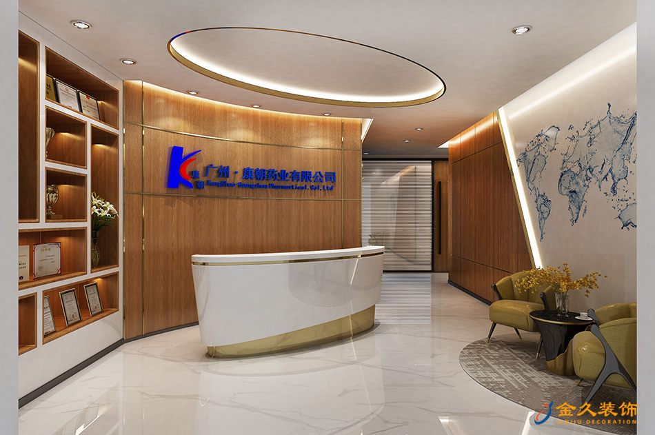 辦公室前臺裝修效果圖 辦公室前臺裝修效果圖