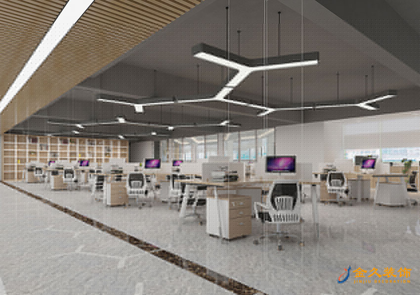 辦公區(qū)裝修設計效果圖